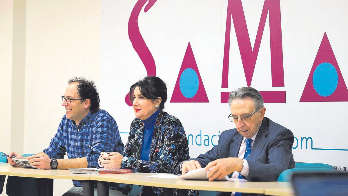 Una imagen de una reunión en el SAMA entre el comité de empresa de Avanza y la dirección, a principios de este año.