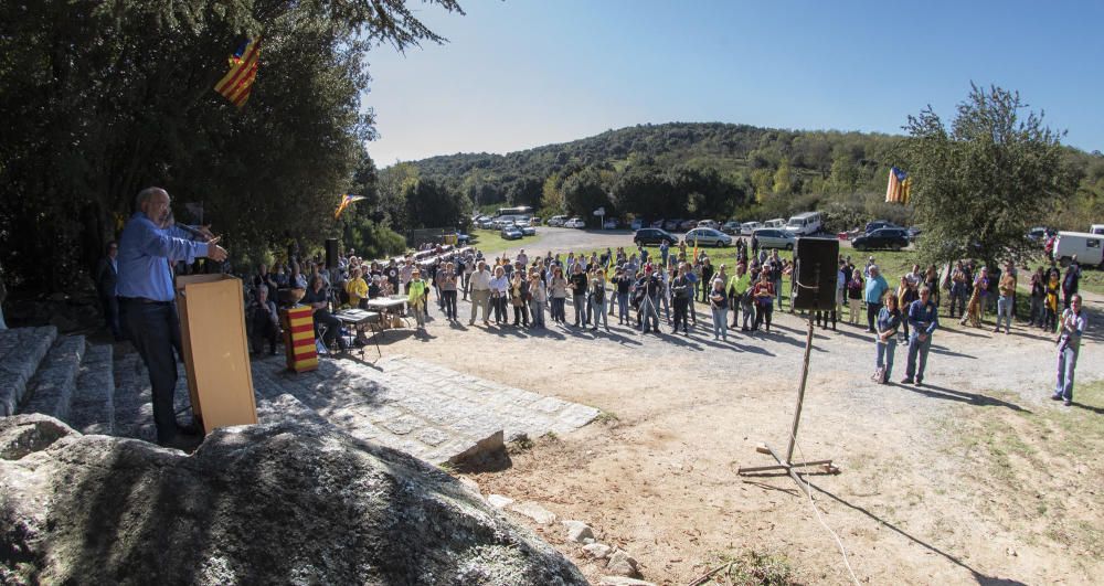 Homenatge a Lluís Companys al Coll de Manrella.