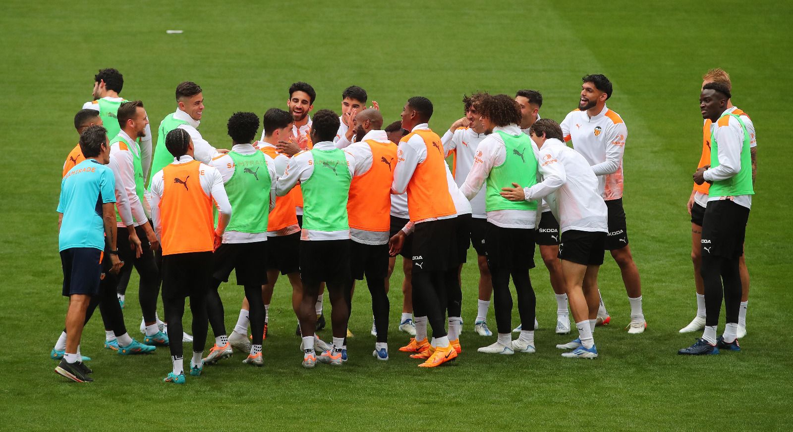 Así ha sido el entrenamiento del Valencia CF en La Cartuja