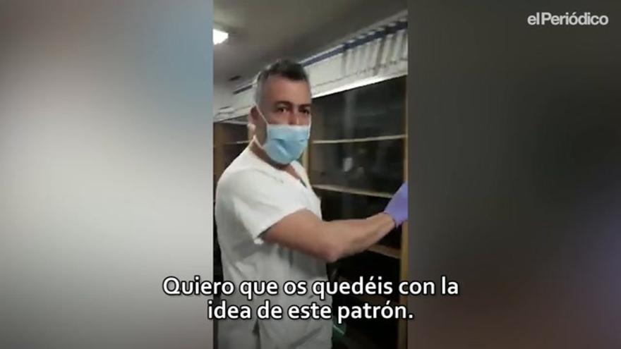 Batas improvisadas, gafas de buceo... Los sanitarios se ven obligados a hacer su propio material de protección