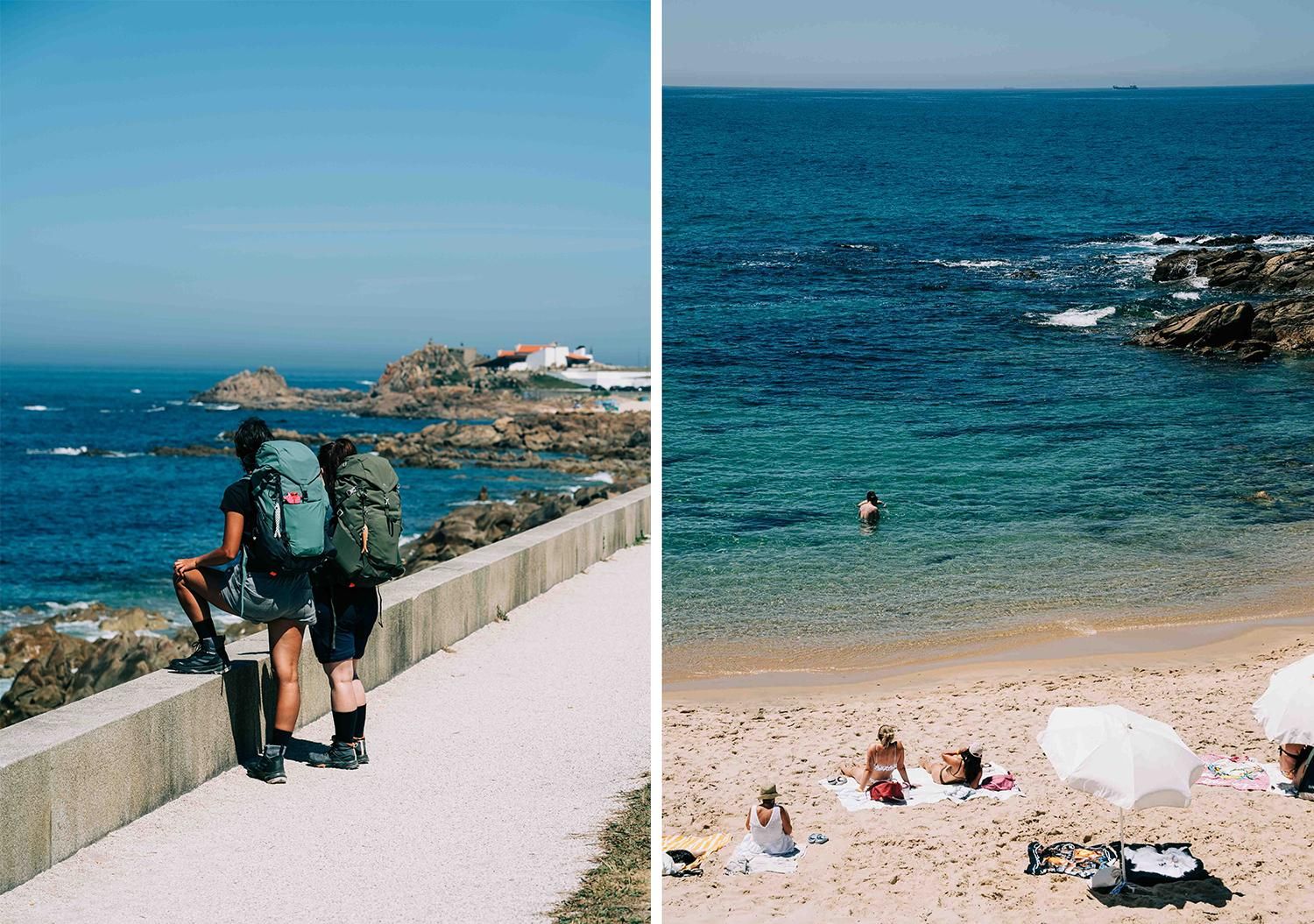 Paseo marítimo y playa de Leça da Palmeira
