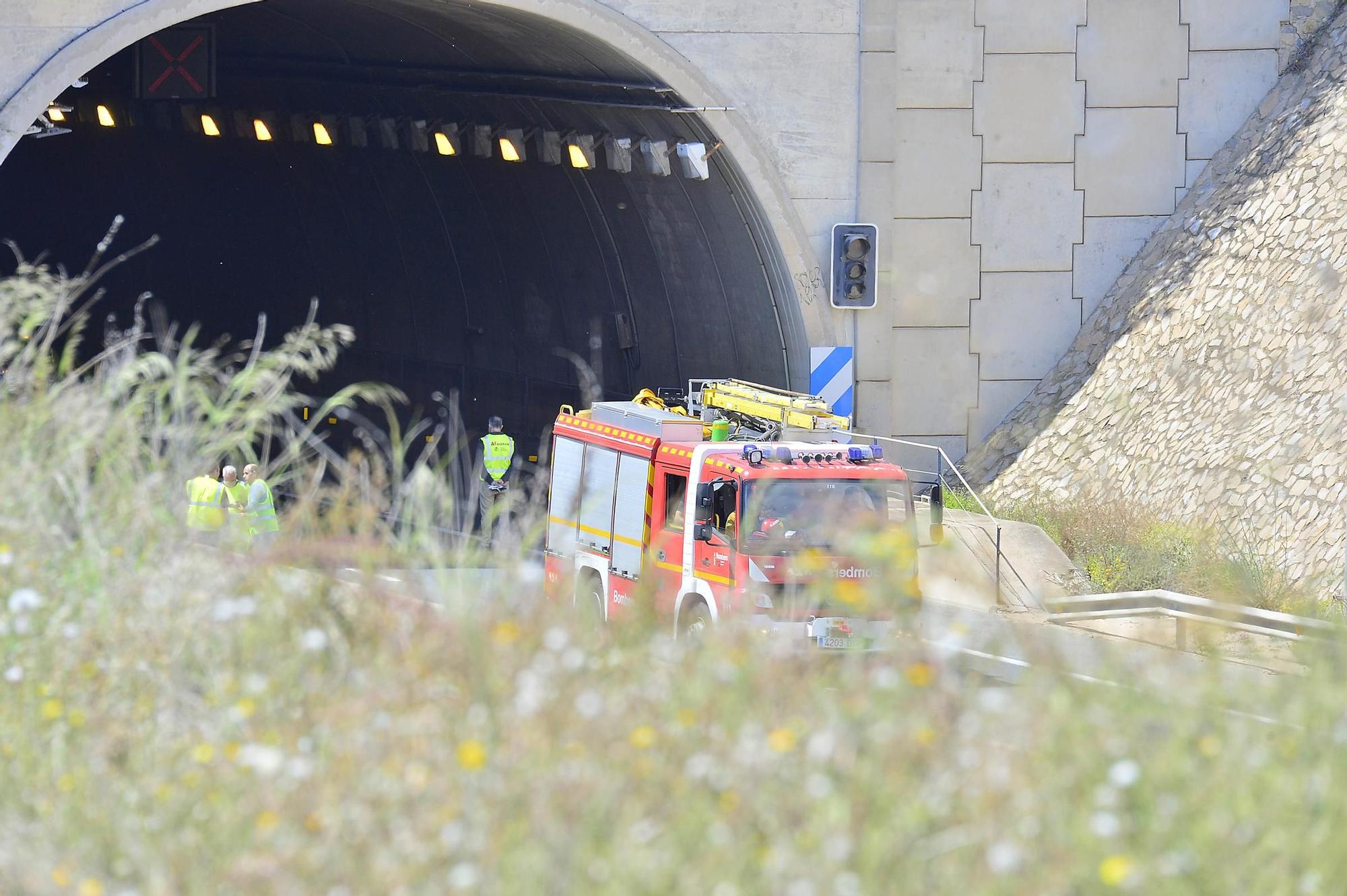 El túnel de Pilar de la Horadada tras el accidente