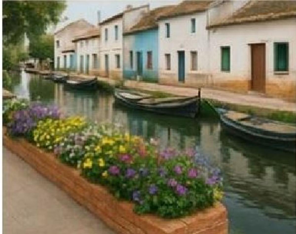 Figuración de la decoración para los canales del Palmar
