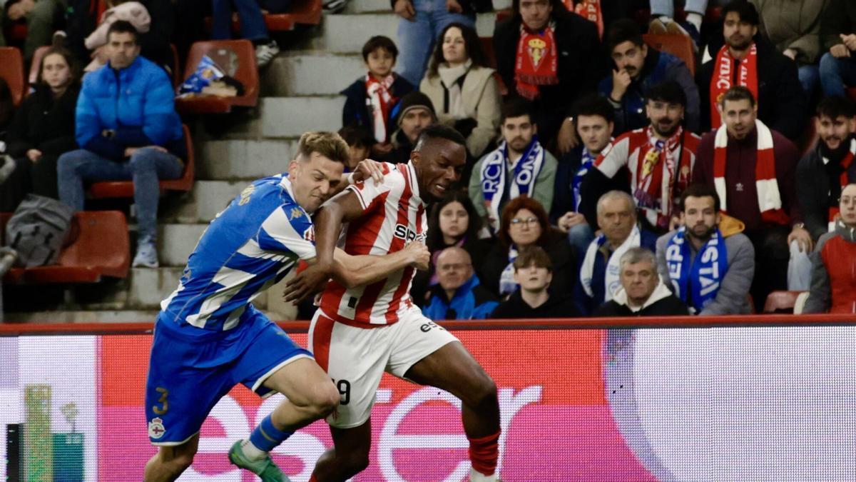 Así fue el partido entre el Sporting y el Deportivo, dentro y fuera de El Molinón