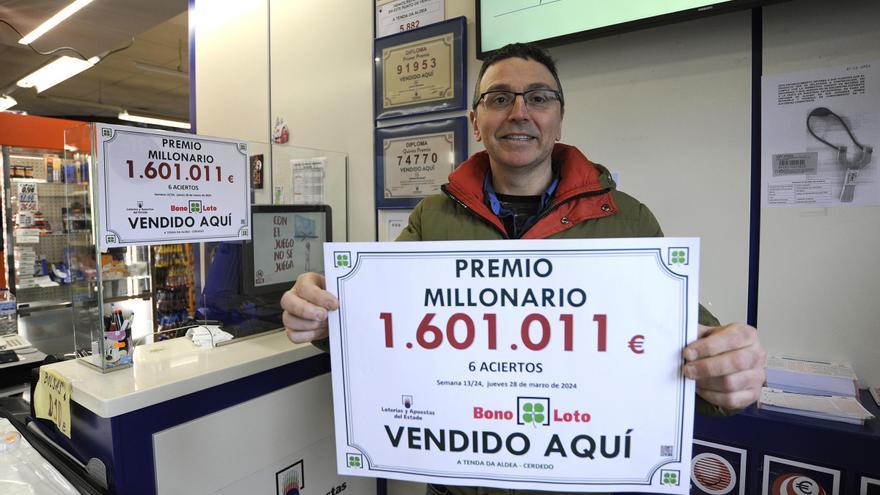 El bote de la Bonoloto deja en Cerdedo 1,6 millones de euros