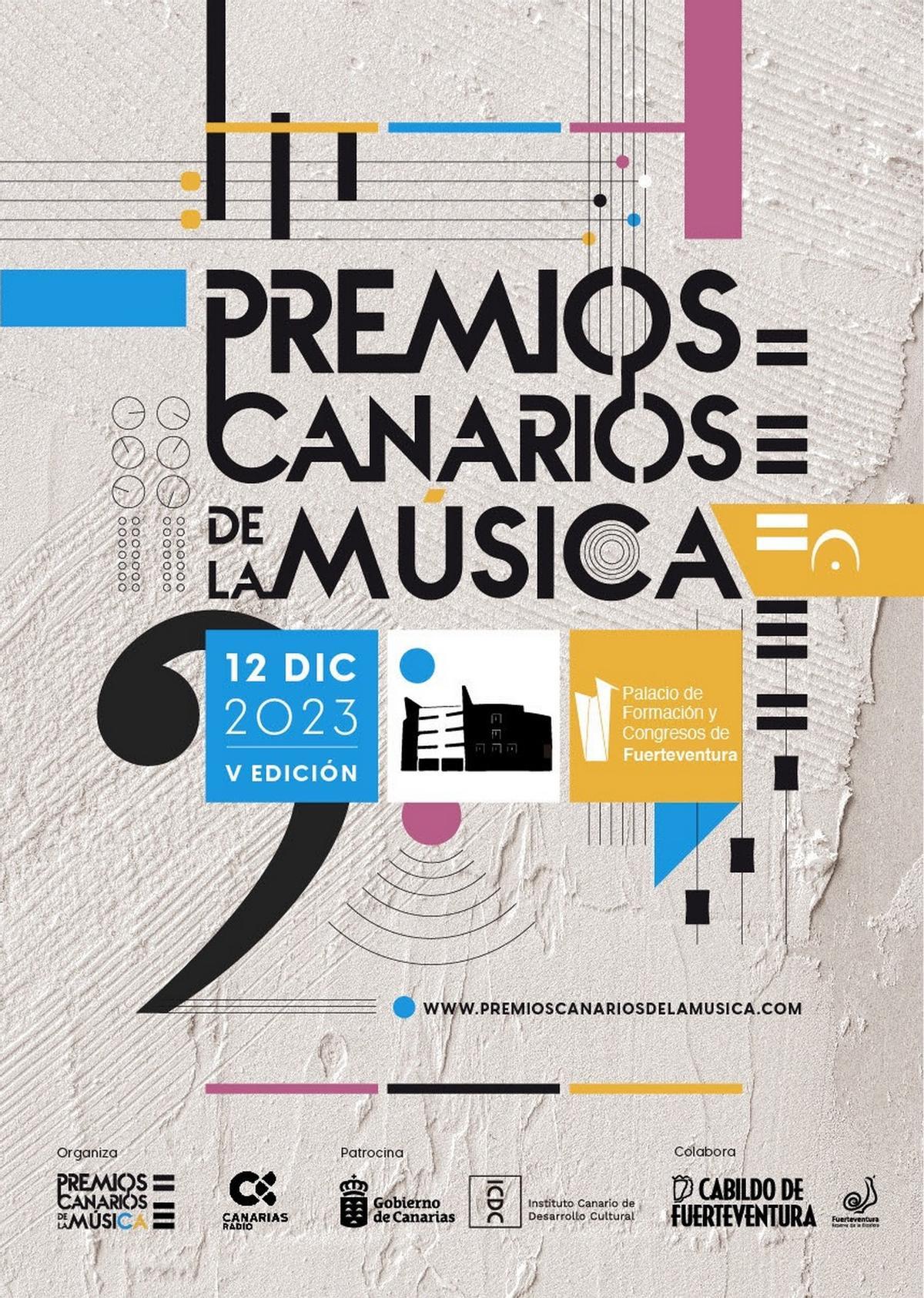 Los Premios Canarios de la Música designa a los nominados a su quinta edición que se celebrará en Fuerteventura.