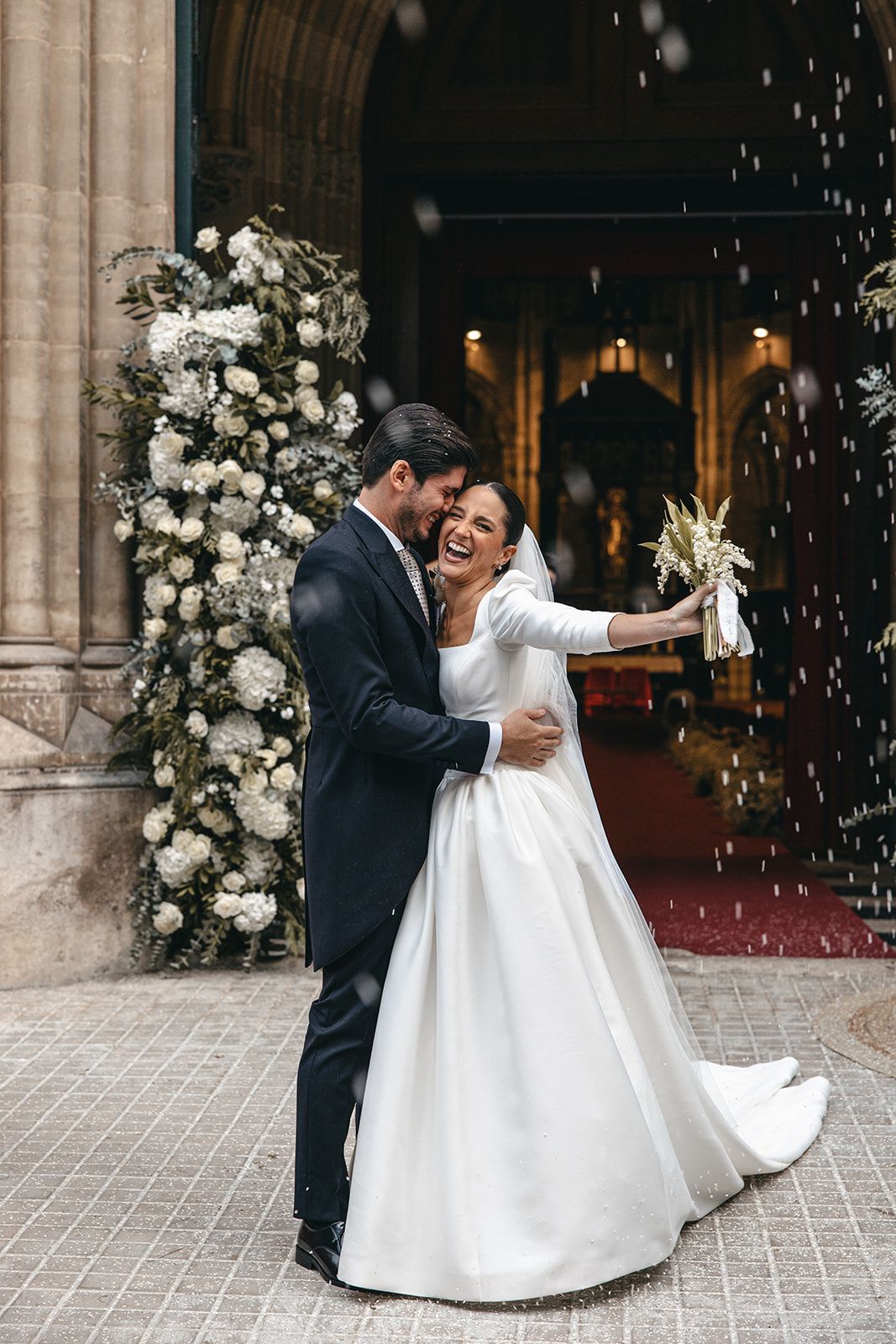 Boda de Carla Colprim, corte de honor 2022, y Franck Llorach