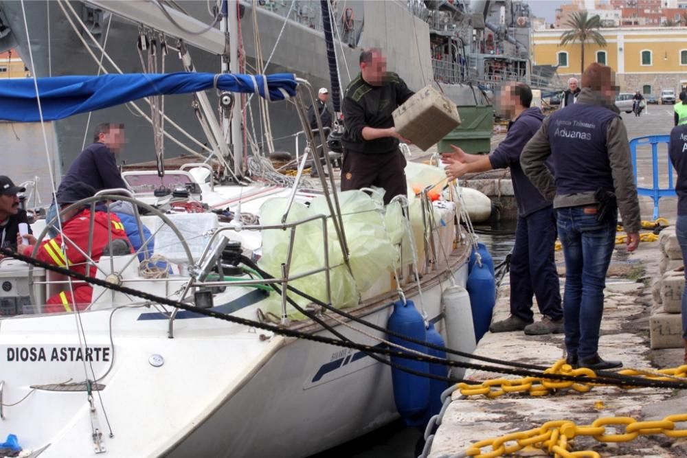 Operación antidroga en la costa de Cartagena