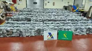 Incautadas en Valencia 5,5 toneladas de cocaína, el mayor alijo en España en los últimos cuatro años