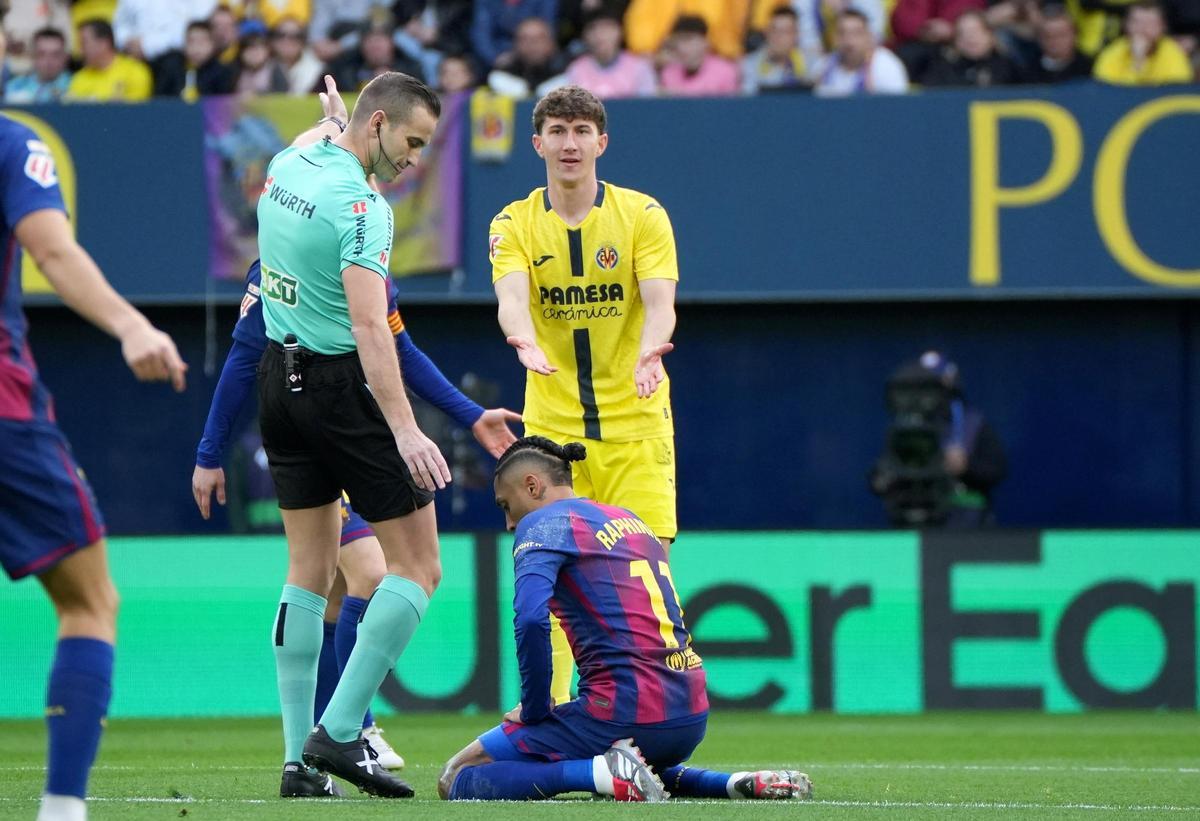 Pau Navarro, en el Villarreal-Barcelona.