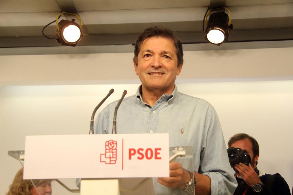 La representación asturiana en el Comité Federal del PSOE