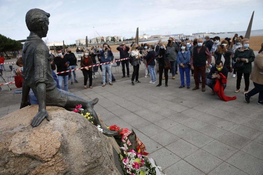 Homenaje a los Niños de la Guerra en Gijón