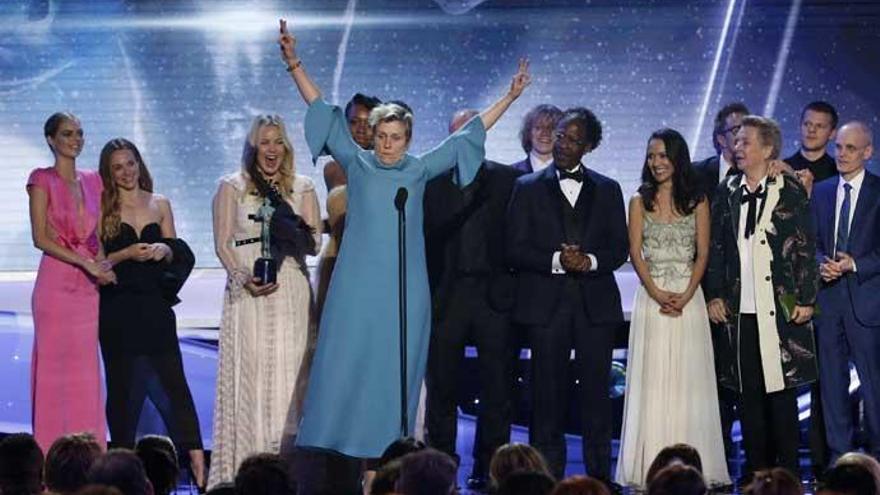 Frances McDormand, durante los SAG Awards.