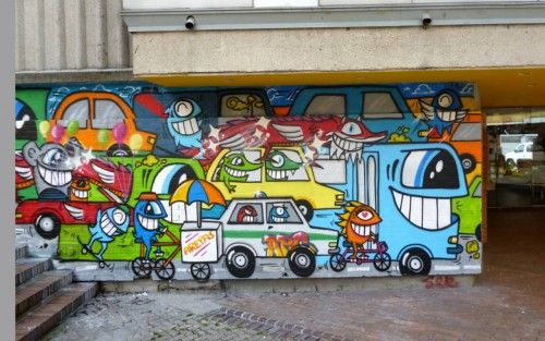 Los 'graffitis' de 'El Pez' conquistan Colombia