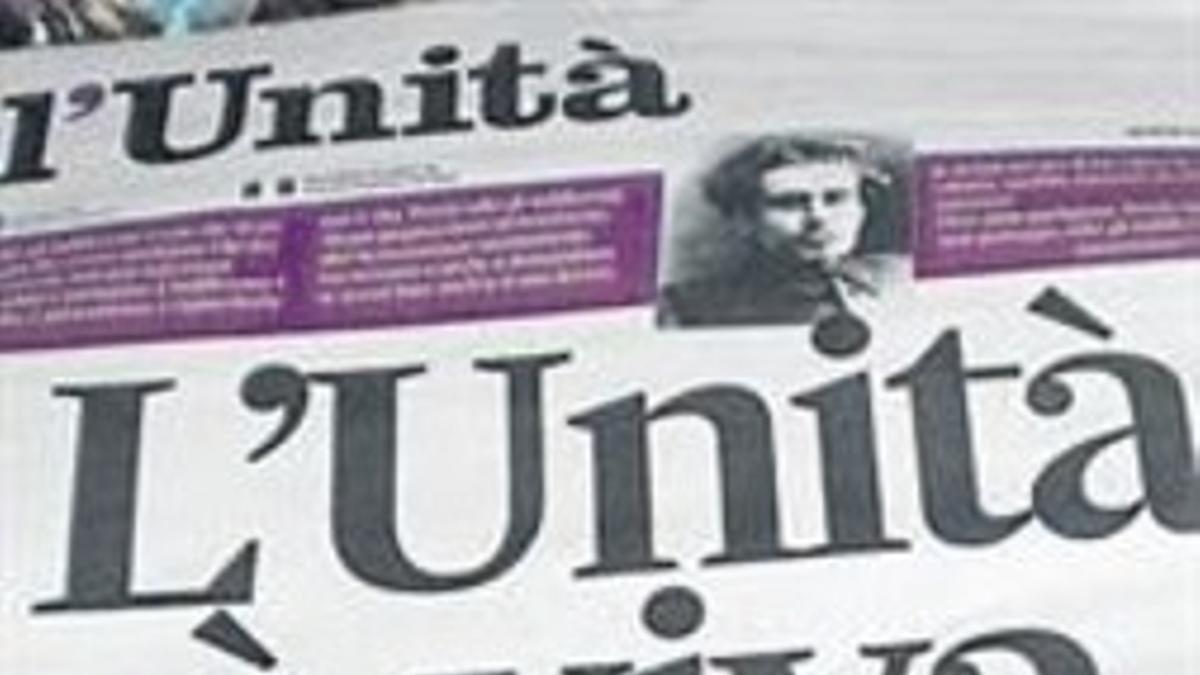 Última portada de 'L'Unità'.