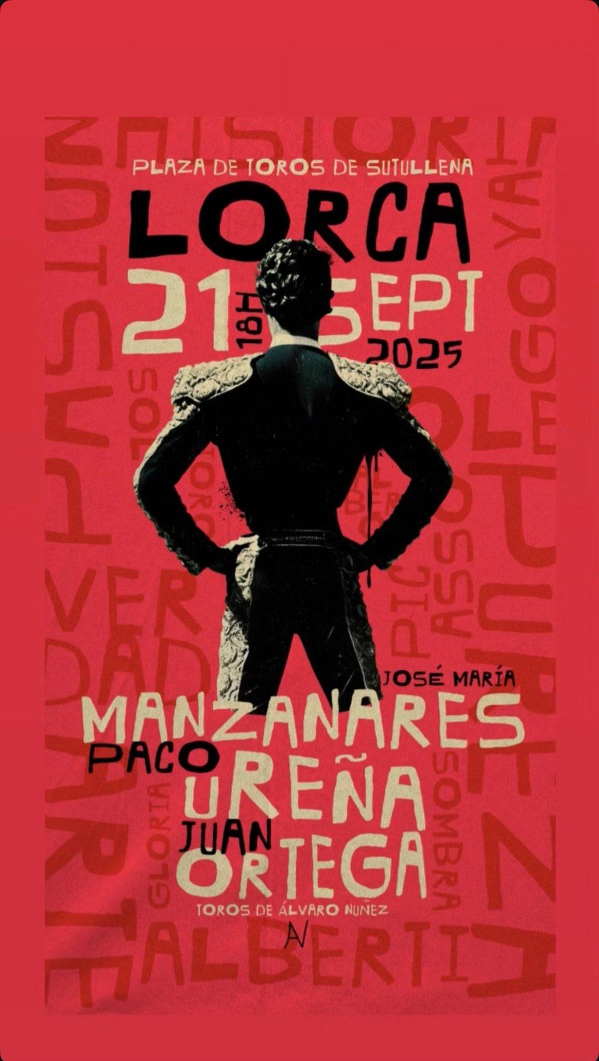 El cartel, en detalle.