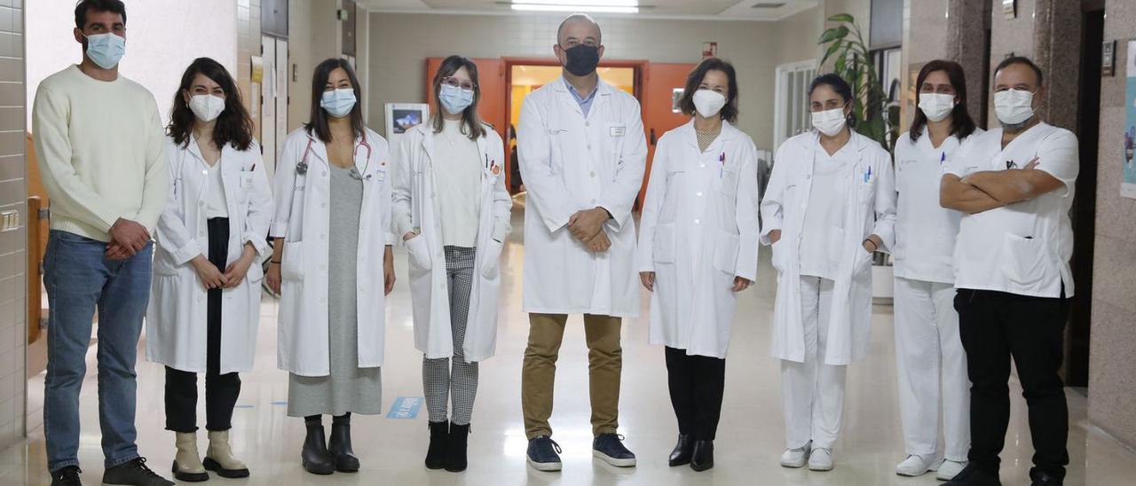 Equipo de especialistas de investigación de Reumatología del Iridis-Vigo.  / RICARDO GROBAS.