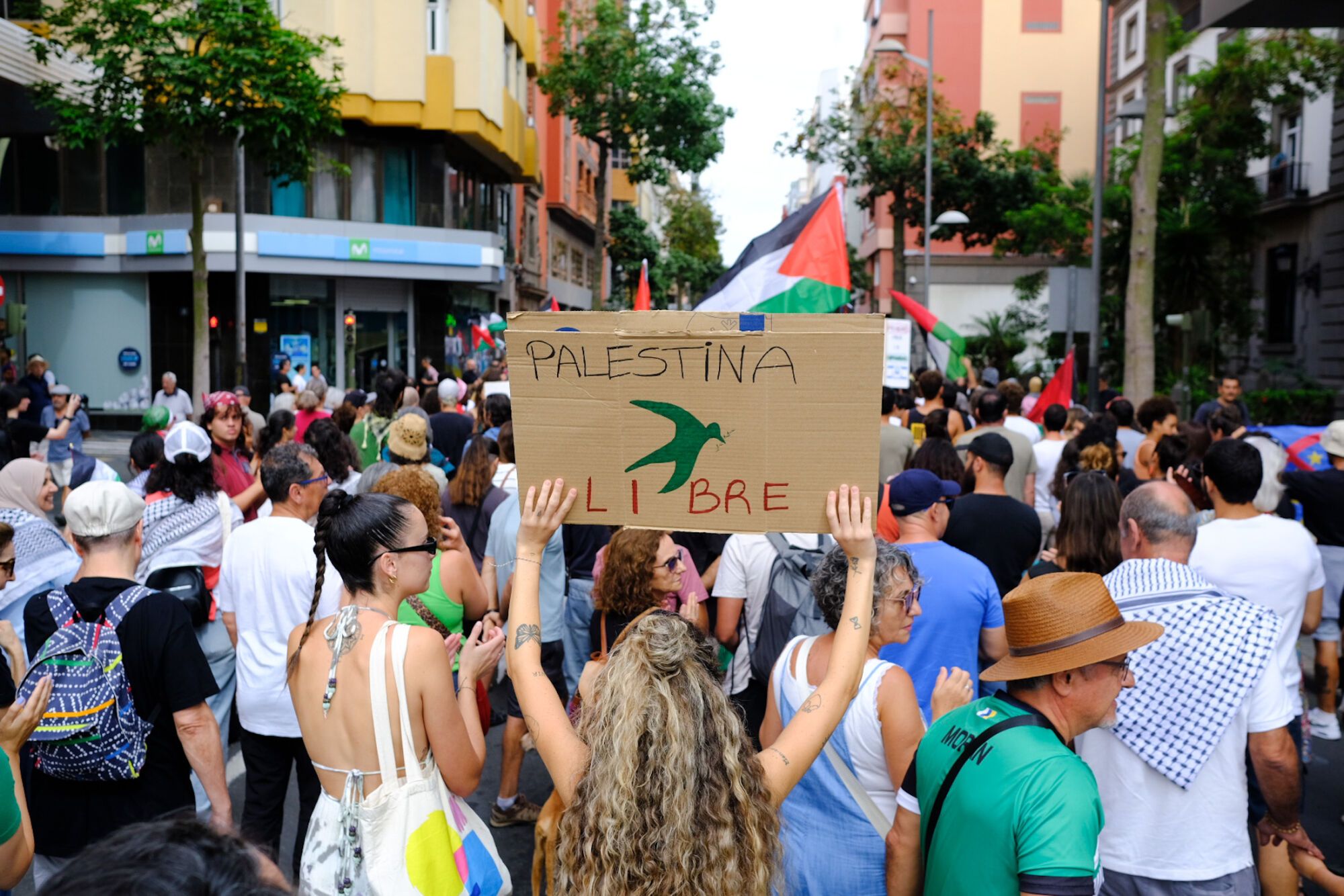  Manifestación en defensa de Palestina en Gran Canaria