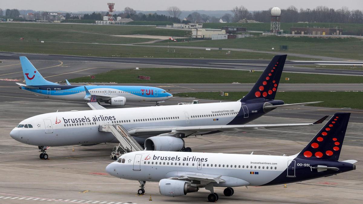 Aviones de la compaía Brussels airlines