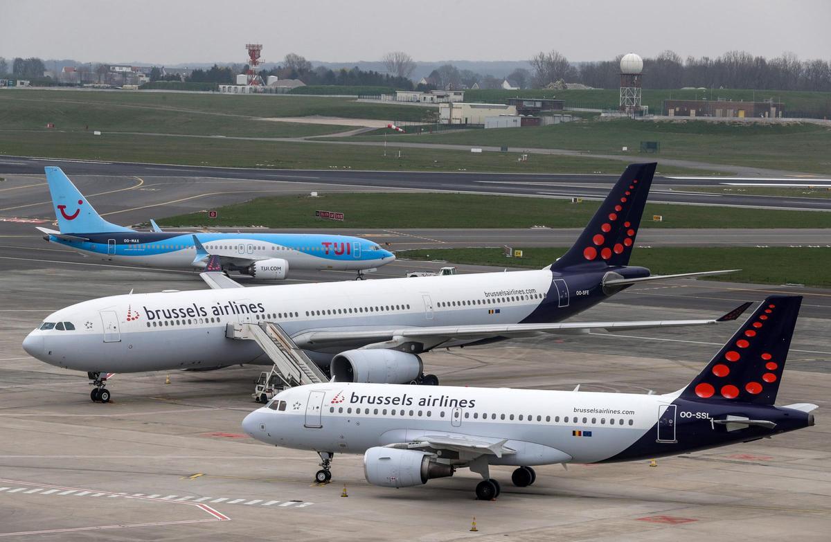 Aviones de la compaía Brussels airlines