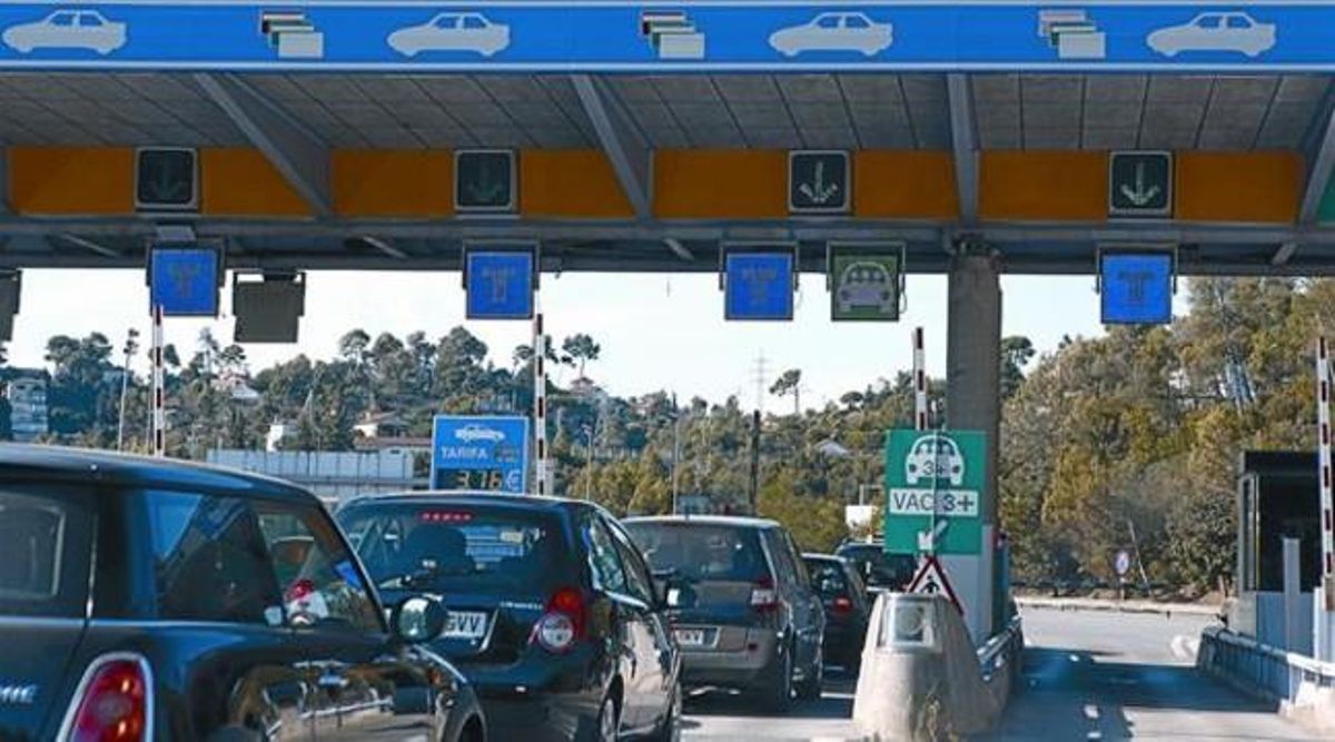 Un dels carrils on ja s’aplica la bonificació per alta ocupació als túnels de Vallvidrera.