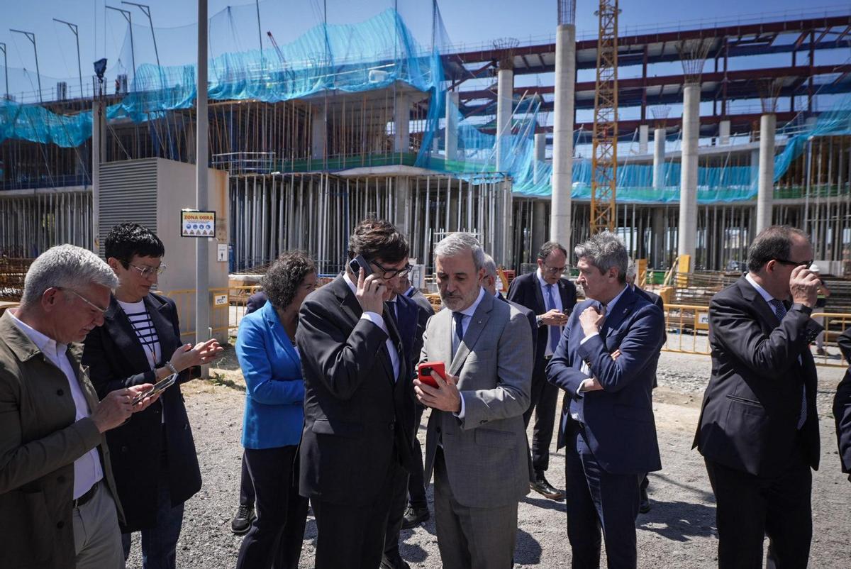 Salvador Illa y Jaume Collboni se enteran este mediodía del apagón
