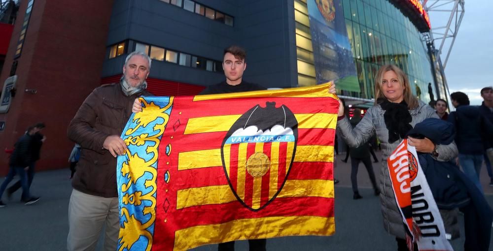 La afición del Valencia CF toma Mánchester