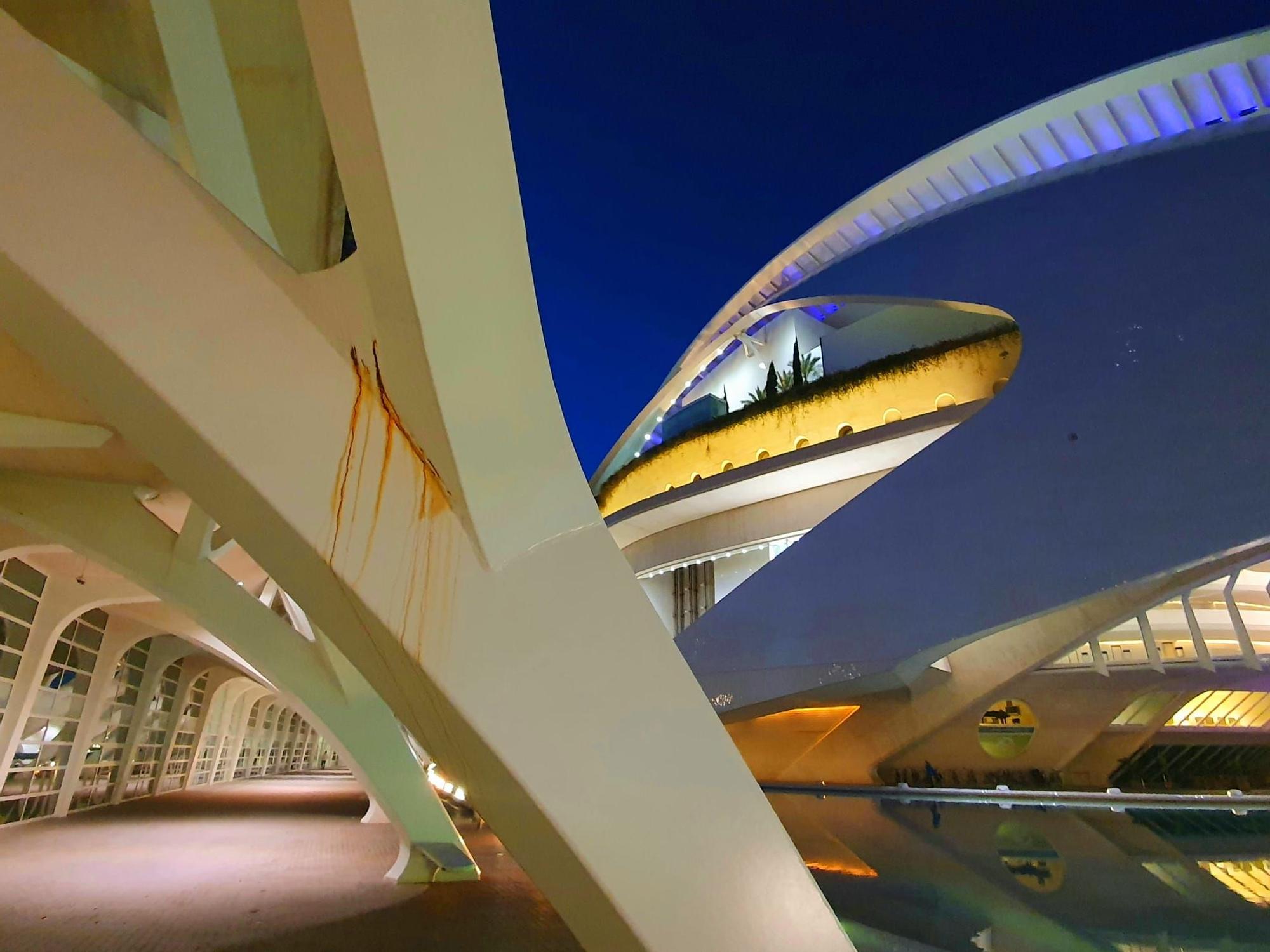 Desperfectos en la Ciudad de las Artes y las Ciencias