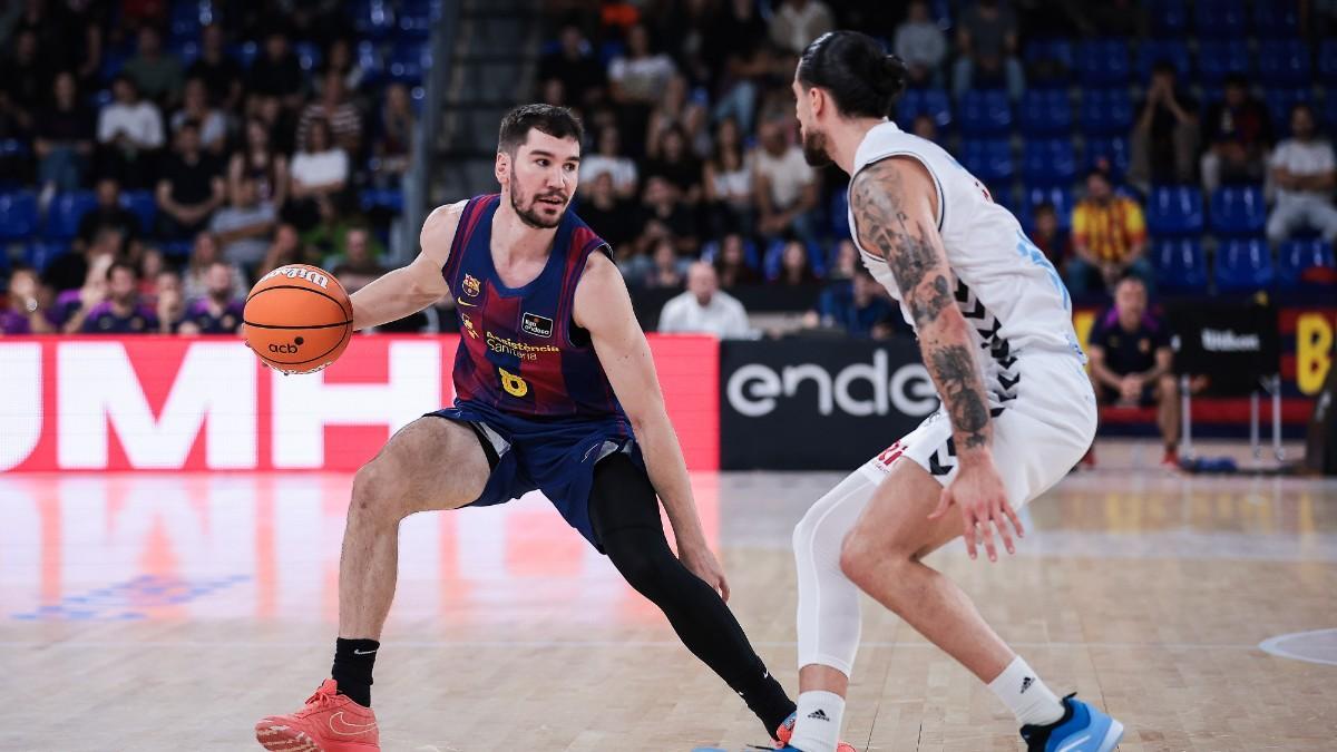 Darío Brizuela, en el partido de Liga Endesa ante Breogán