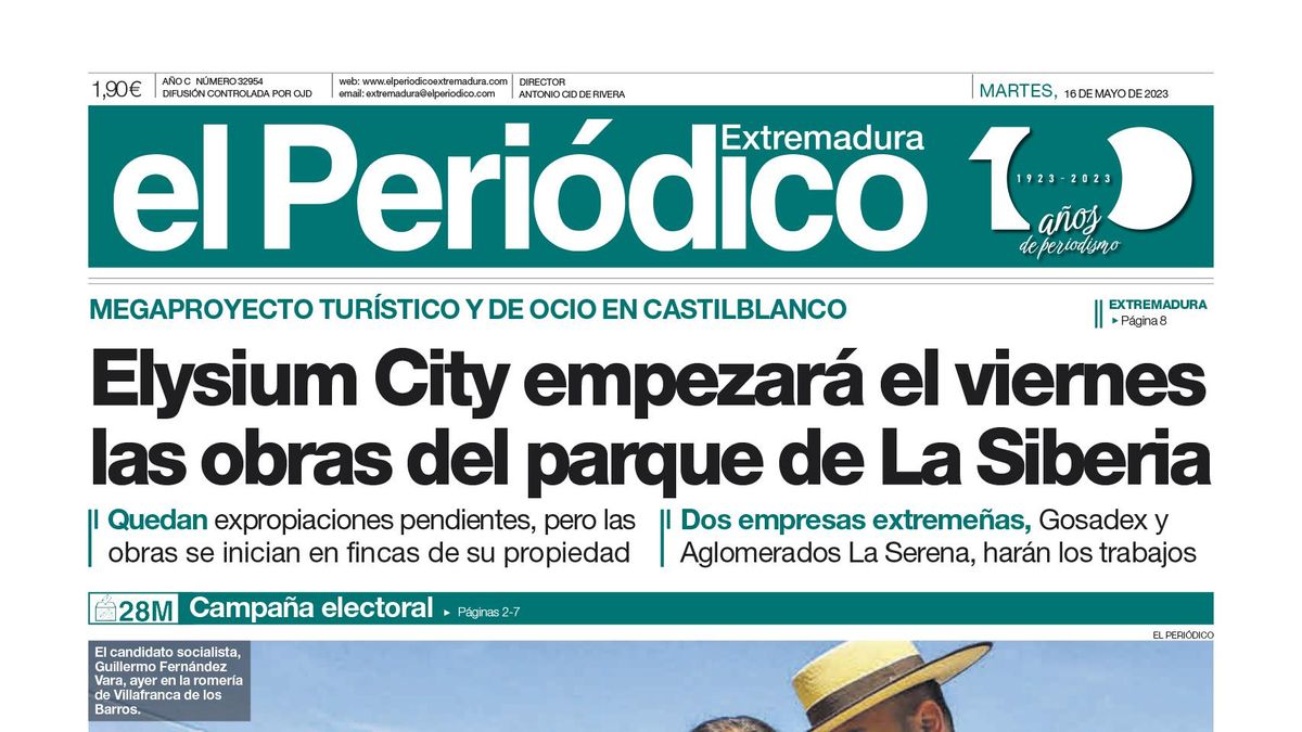 Consulta la portada correspondiente al día 16 de mayo de 2023