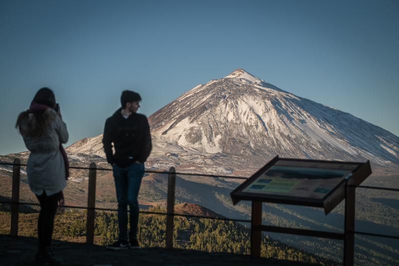 Nieve en el Parque Nacional del Teide