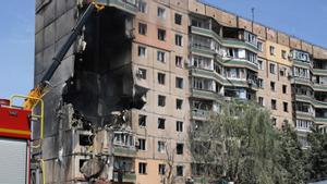 Bombardeo ruso en Kryvyi Rih (Ucrania)