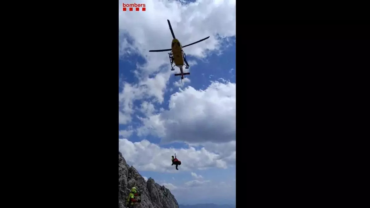 Rescaten un excursionista ferit al Pedraforca