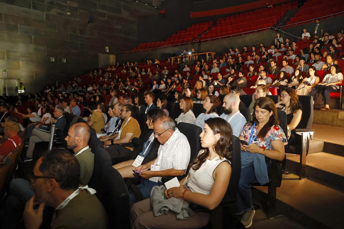 Participantes en el congreso de ecología ibérica que se celebra hasta el próximo día 6 en el Pazo.