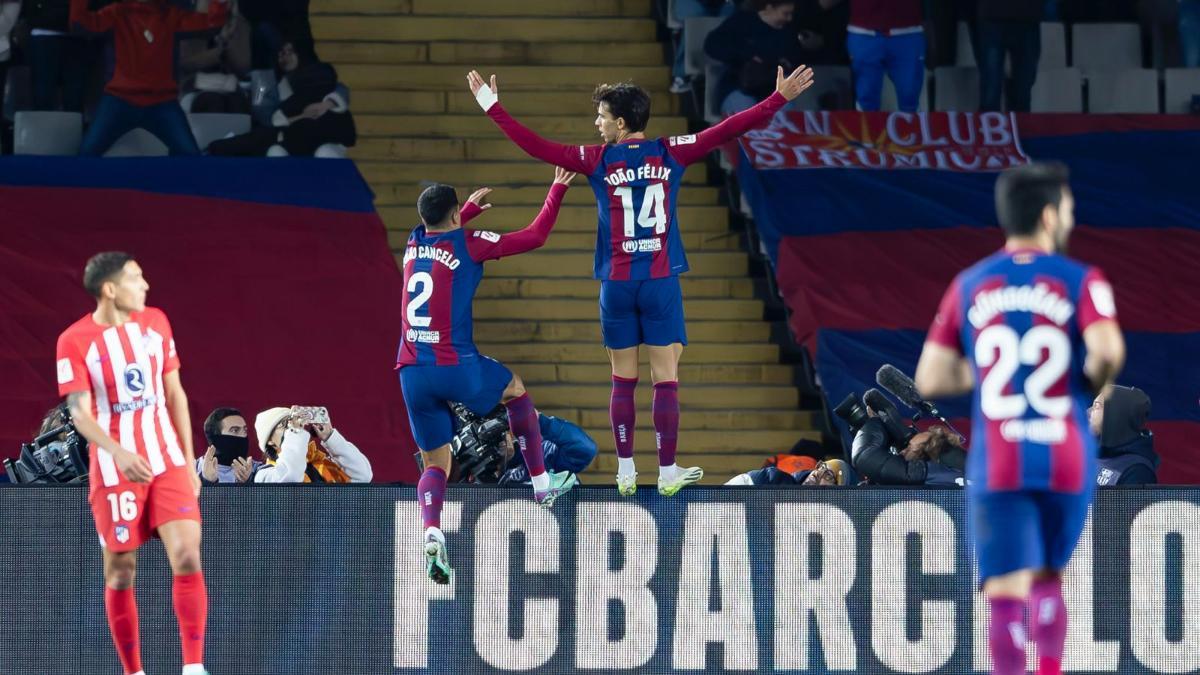 Joao Félix celebra el gol contra el Atlético