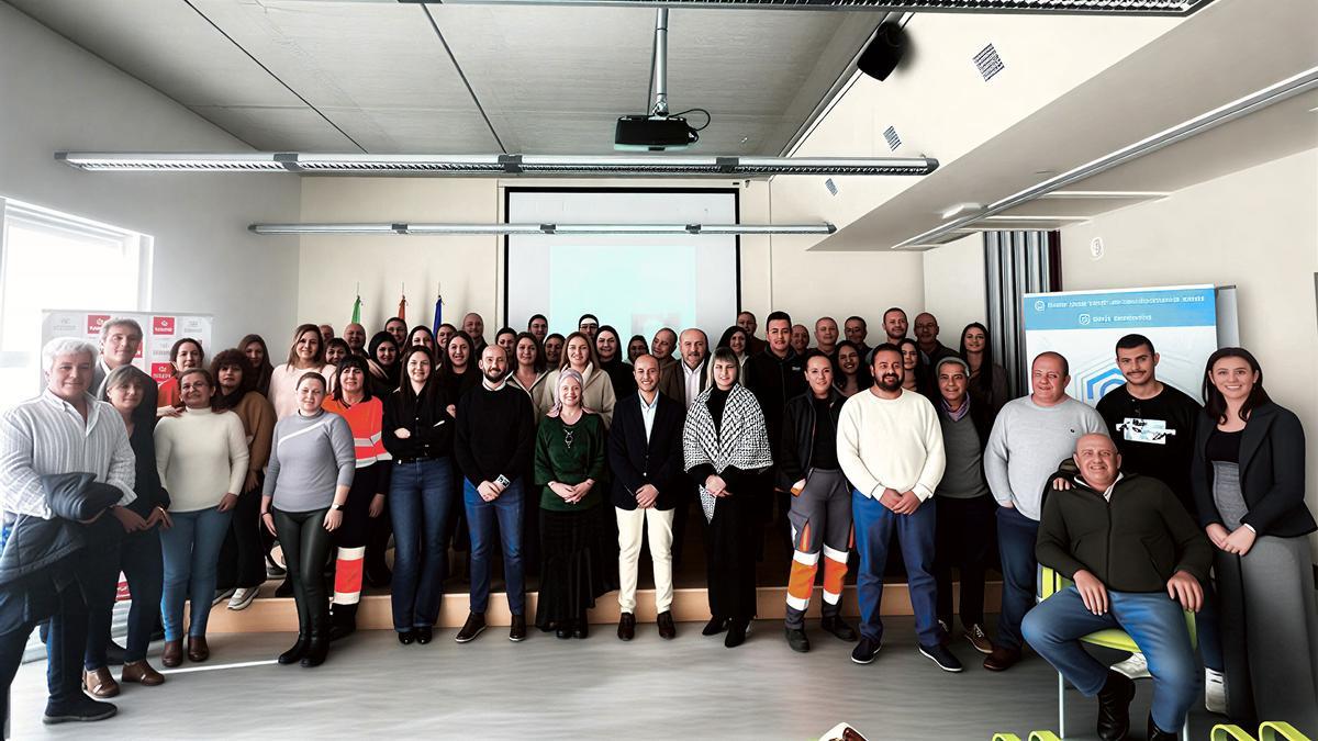 Jornada informativa con políticos y trabajadores del servicio puerta a puerta