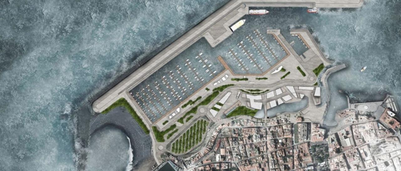 Proyecto de un nuevo muelle para Puerto de la Cruz.