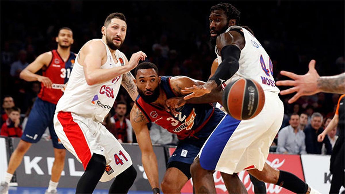 El Baskonia, eliminado por el CSKA tras un mal final de partido