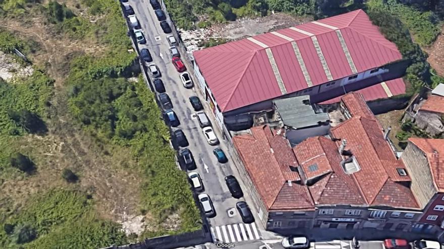 Vista aérea de Esturáns 2, parcela en la que se levantará el nuevo parque de bomberos de Vigo