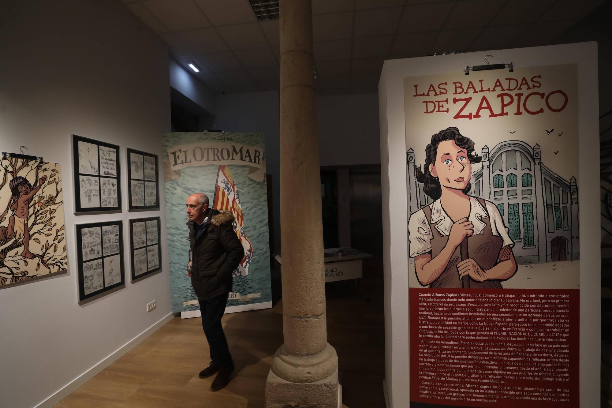 La inauguración de "Las baladas de Zapico", en imágenes