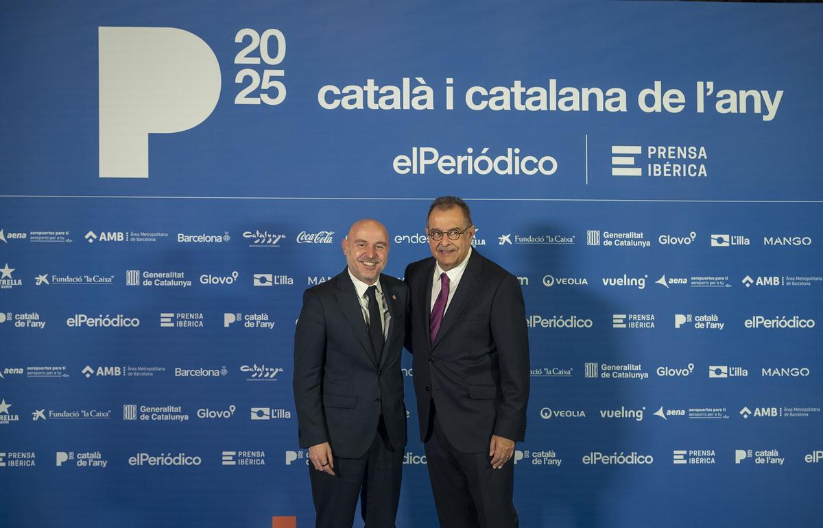 Carlos Prieto, delegado del Gobierno de España en Catalunya y Albert Sáez, director de EL PERIÓDICO. Fotografía de Jordi Cotrina