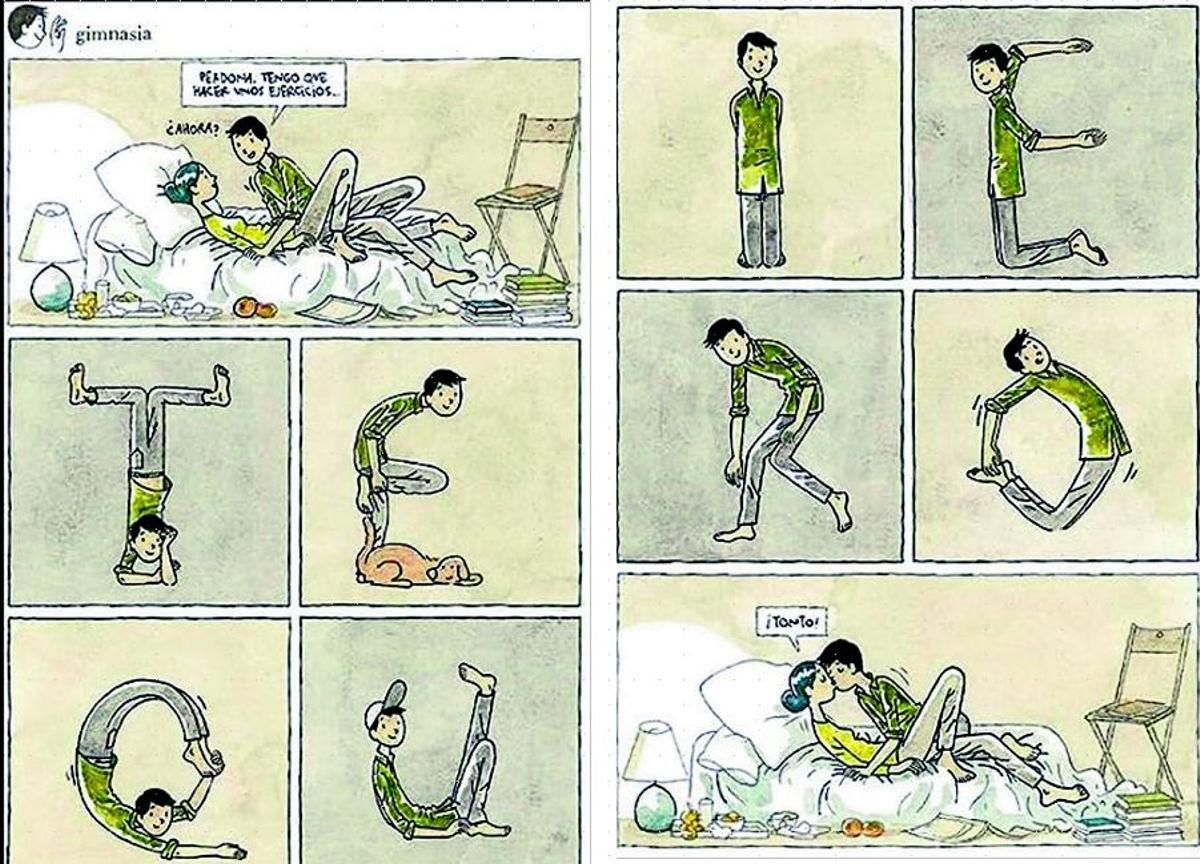 Viñetas de 'Los domingos también', de Juan Berrio