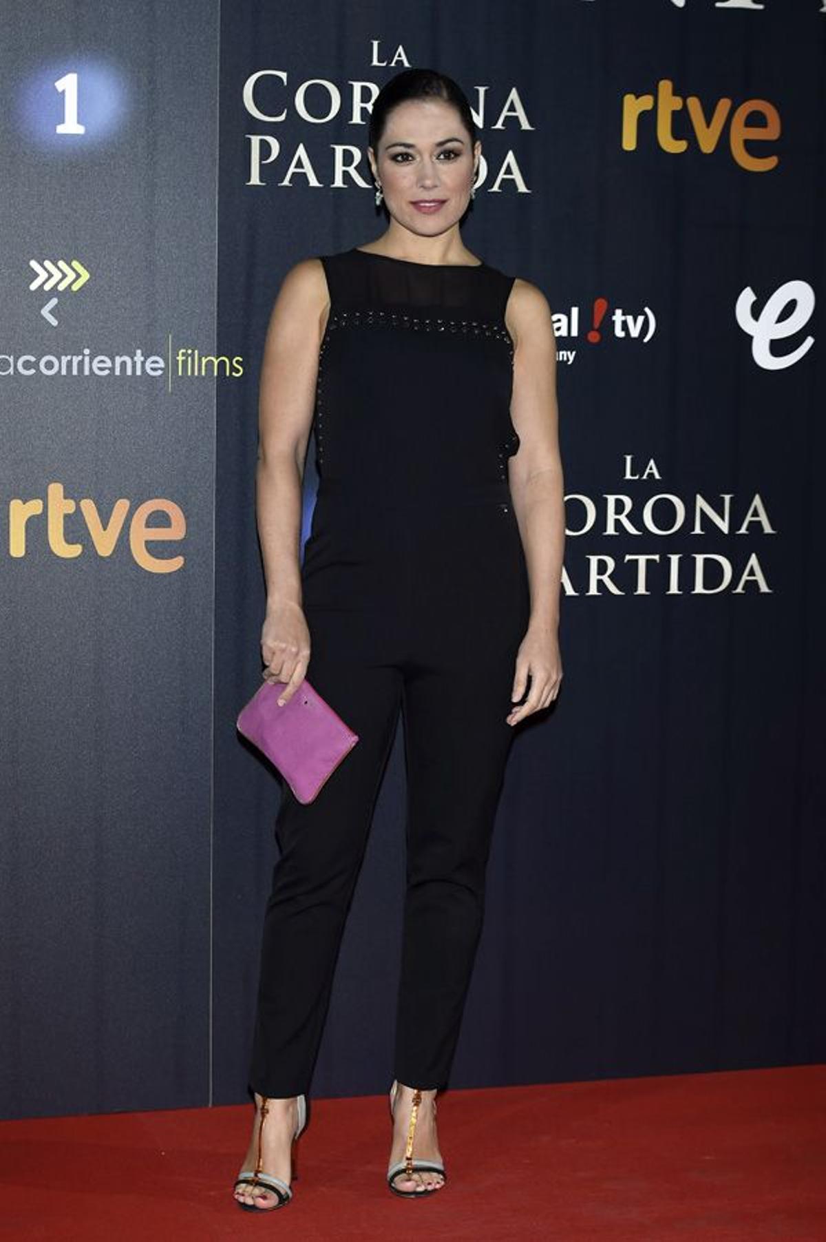 Eva Marciel en el estreno de la película 'La corona partida'