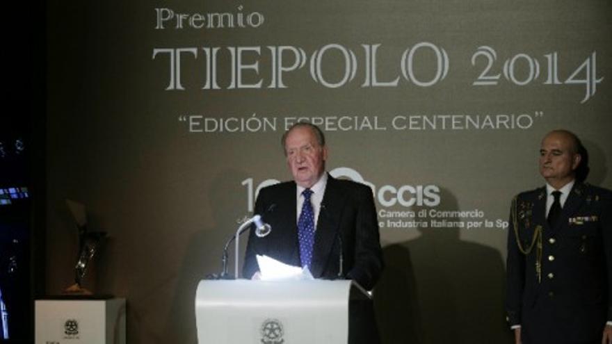 El Rey Juan Carlos recibe el Premio Tiepolo 2014