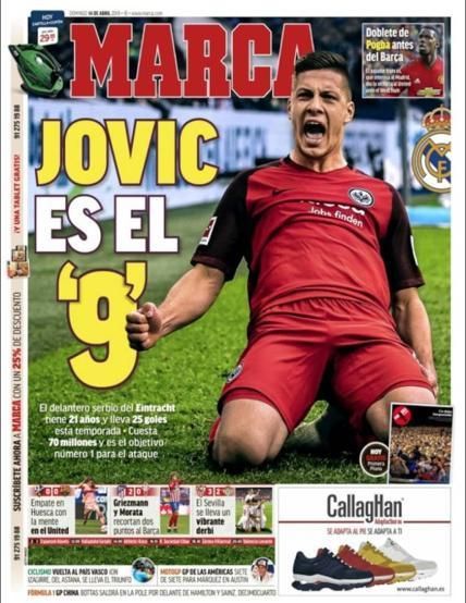 Portada MARCA domingo 14 de abril de 2019