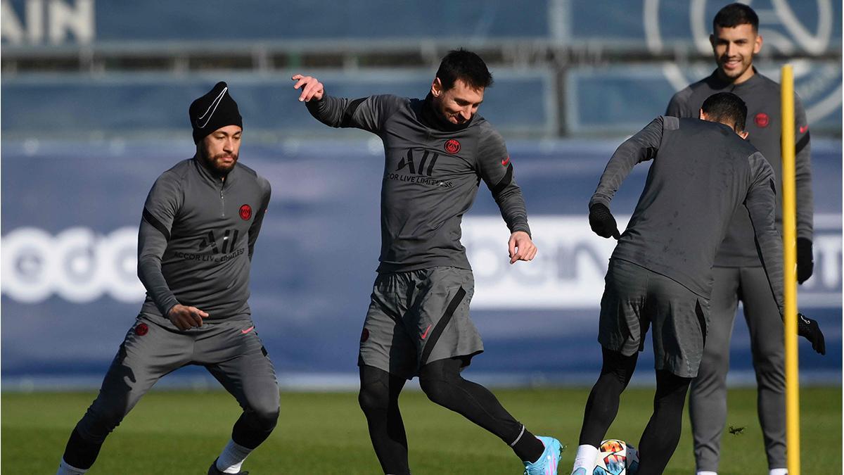 El último entrenamiento del PSG previo al partido de Champions contra el Real Madrid