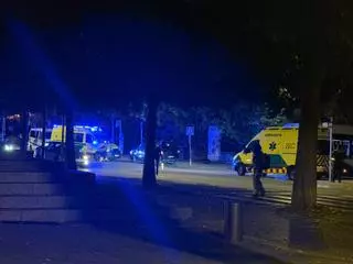 La Guàrdia Urbana de Manresa atén un atropellament a la plaça de la Reforma