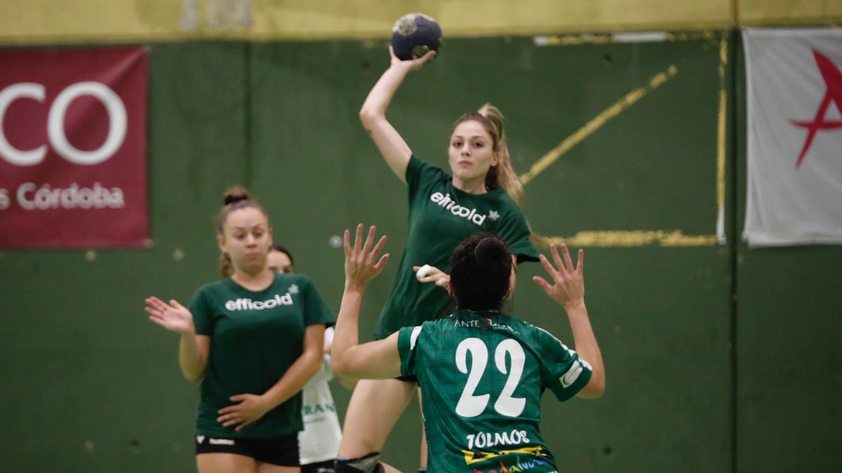 Irene García, en una sesión de entrenamiento en La Fuensanta.