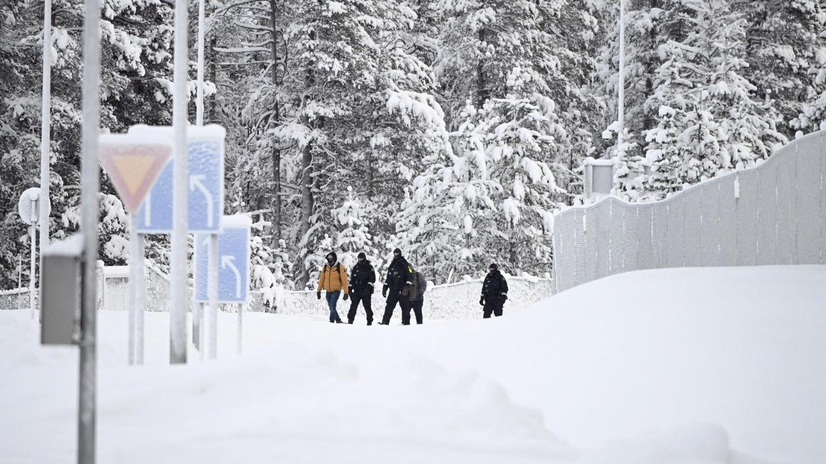 La frontera entre Rusia y Finlandia.