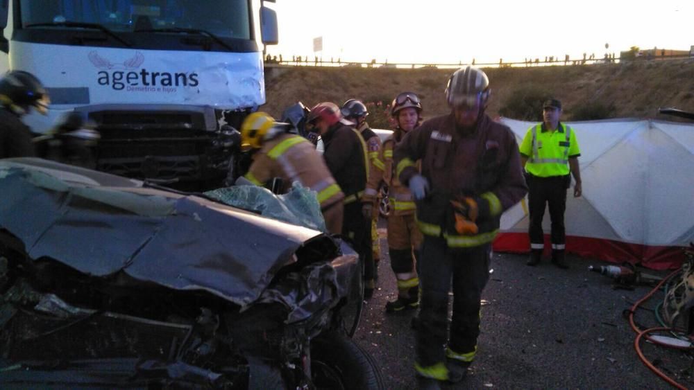 Grave accidente en Sangonera la Seca